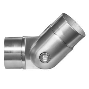 ASL Engineering adjustable elbow joint for 2 round stainless steel railing system construction